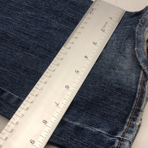 VINTAGE SILVER SUKI SURPLUS MIDRISE BOOTCUT JEANS 27x34 - Picture 11 of 11